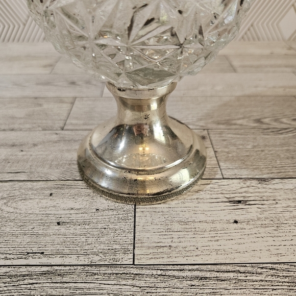 F.lli Beccaro-Acqui Crystal Silver Plate Claret Pitcher Decanter Italy 1930's - Picture 8 of 8